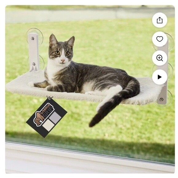 Cat Window Perch Hammock Bed Indoor Seat/Shelf for Cats - Picture 4 of 8